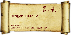 Dragon Attila névjegykártya