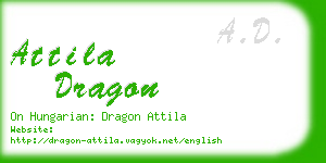 attila dragon business card